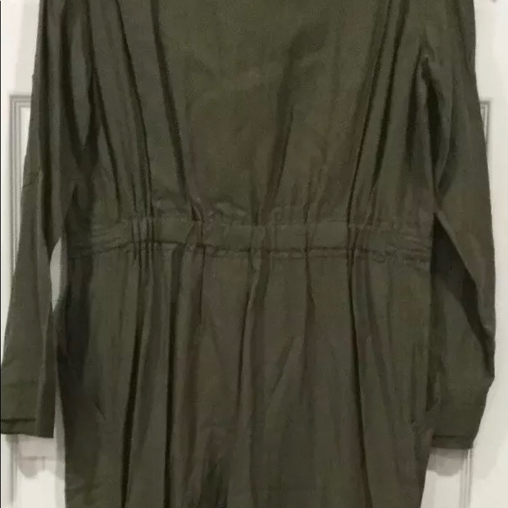 BCBGMAXAZRIA Finn Utility Jumpsuit Dark Olive New